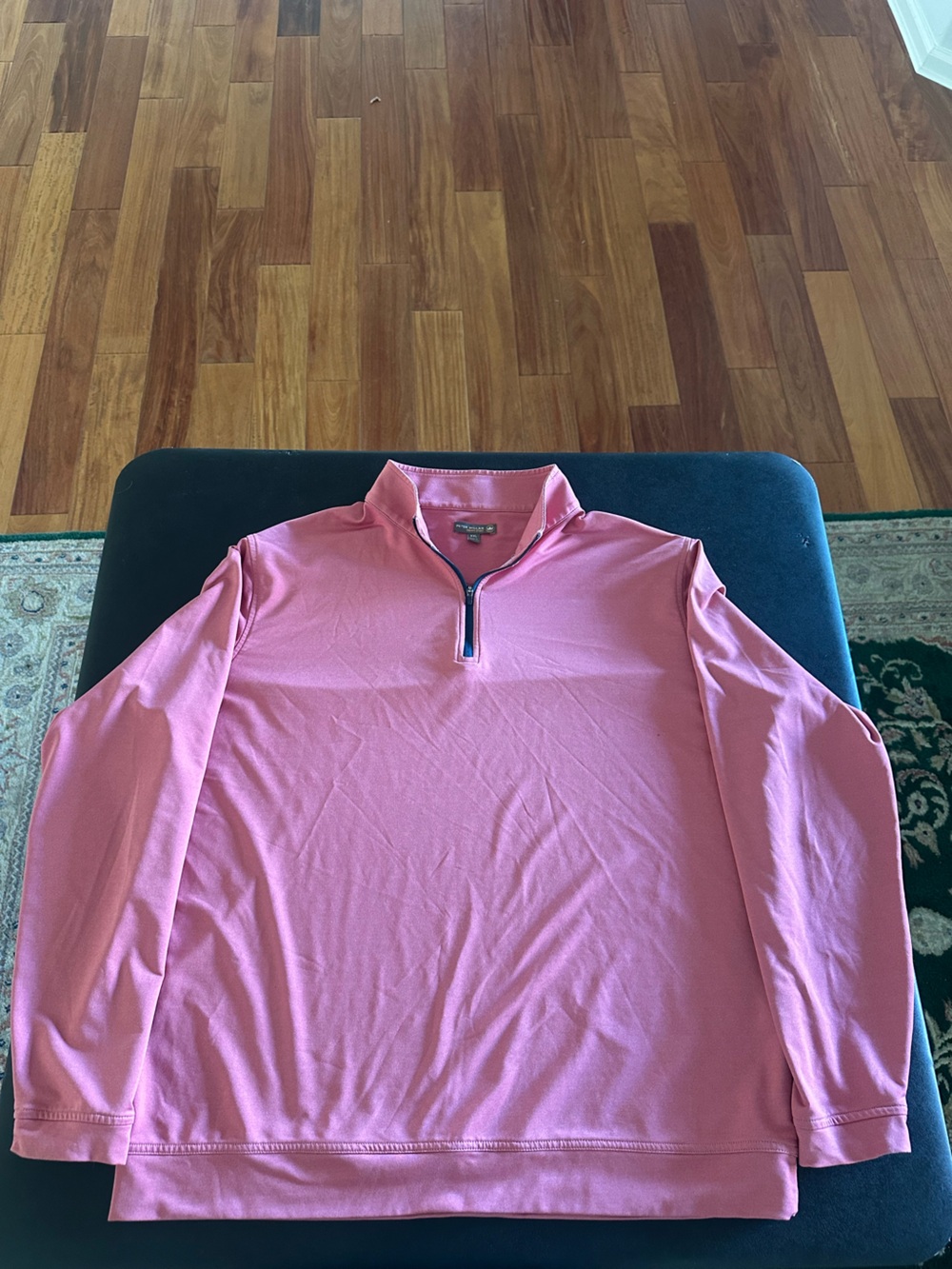 Peter Millar Men's Radish Quarter-Zip Performance Long-Sleeve Sweater 2XL